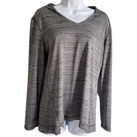 Reel Legends Gray Pull Over Hoodie Womens Large - Picture 2 of 8